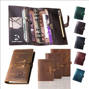 Leather Multi-Functional Zipper Retro Loose Leaf Book Diary